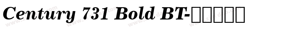 Century 731 Bold BT字体转换